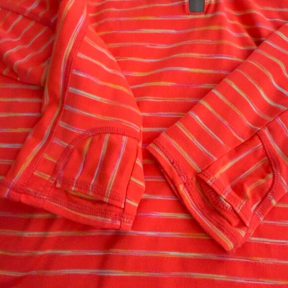 Athleta Pink Stripe Half-zip Jacket-S - Picture 2 of 7